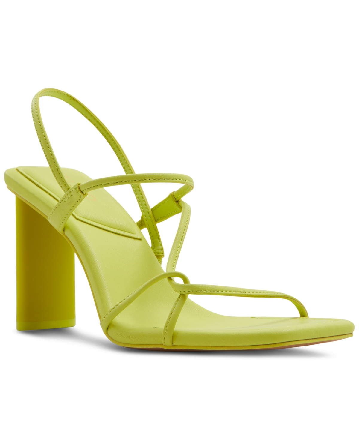 Shop Aldo Women's Meagan Strappy Slingback Dress Sandals In Green Smooth