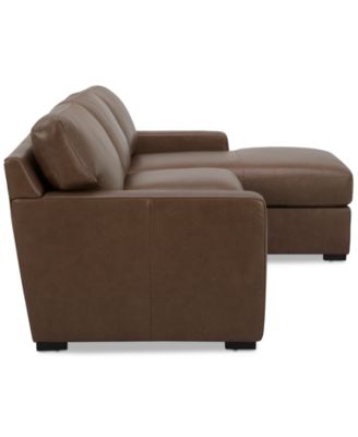 Radley 3-Pc. Leather Modular Chaise Sectional, Created for Macy's