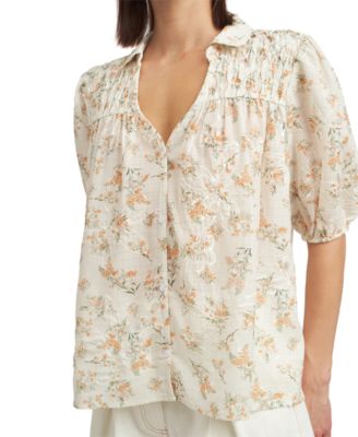 En Saison - Women's Haley Smocked Blouse