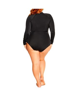 Plus Size Cancun Long Sleeve 1 Piece