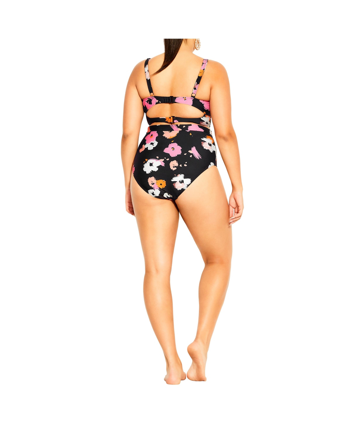 City Chic Plus Size Izzy Print Bikini Top
