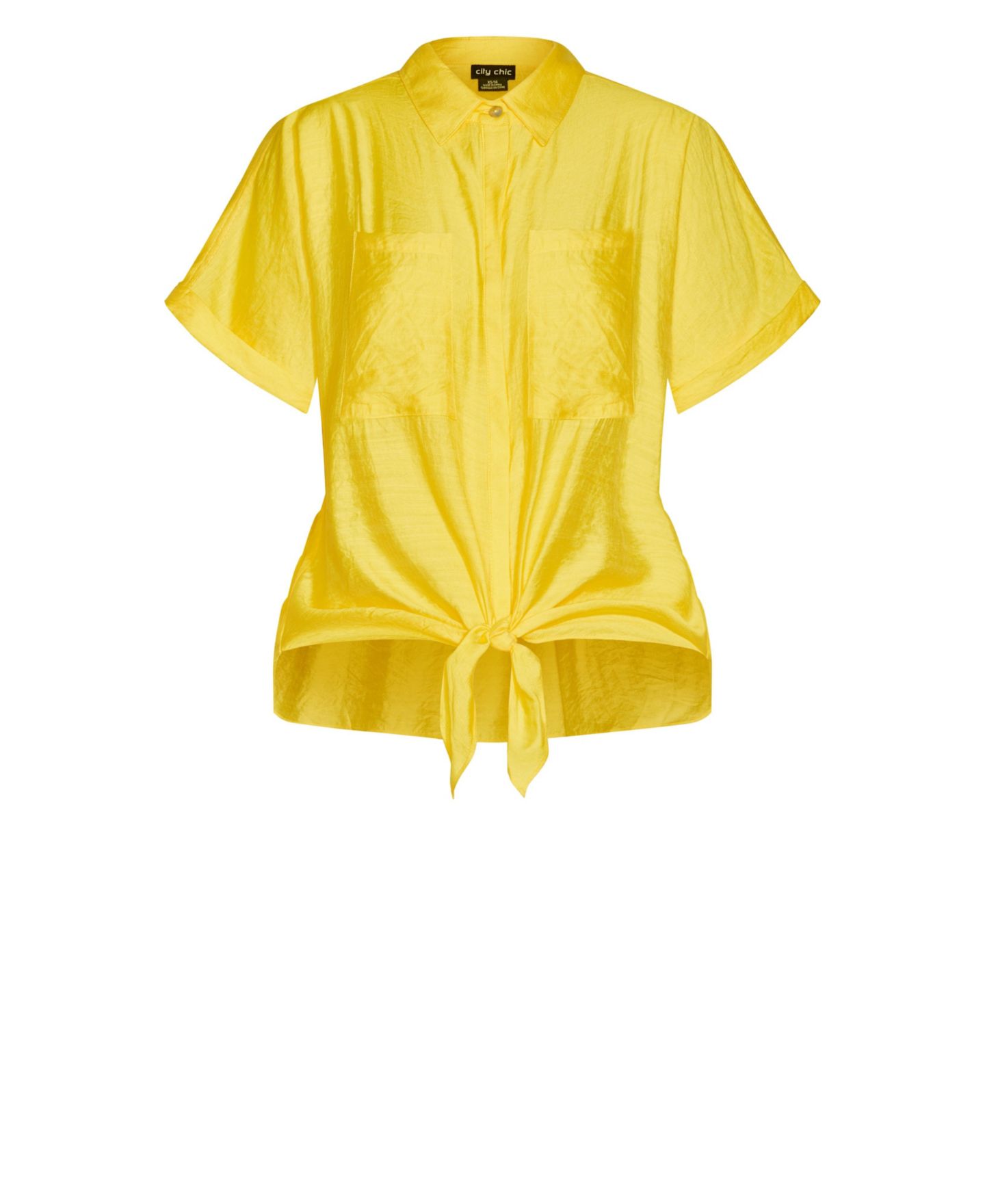 Женская рубашка CITY CHIC Plus Size Relaxed Summer, цвет: Dandelion — фото 4