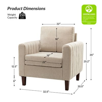 Cera Contemporary Style Accent Chair with Tufted