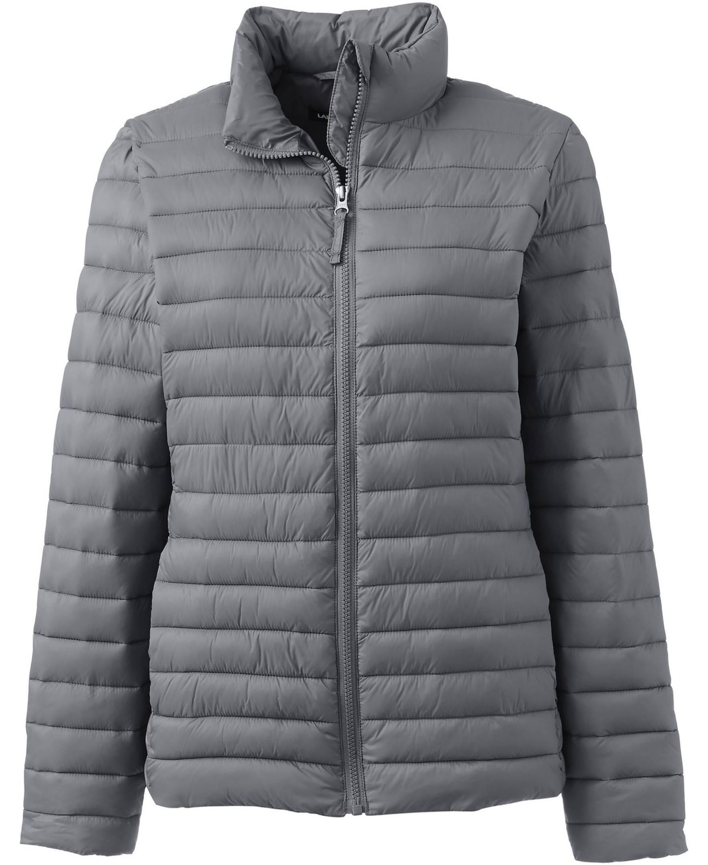 Женская куртка Lands' End Insulated, цвет: Серый — фото 4
