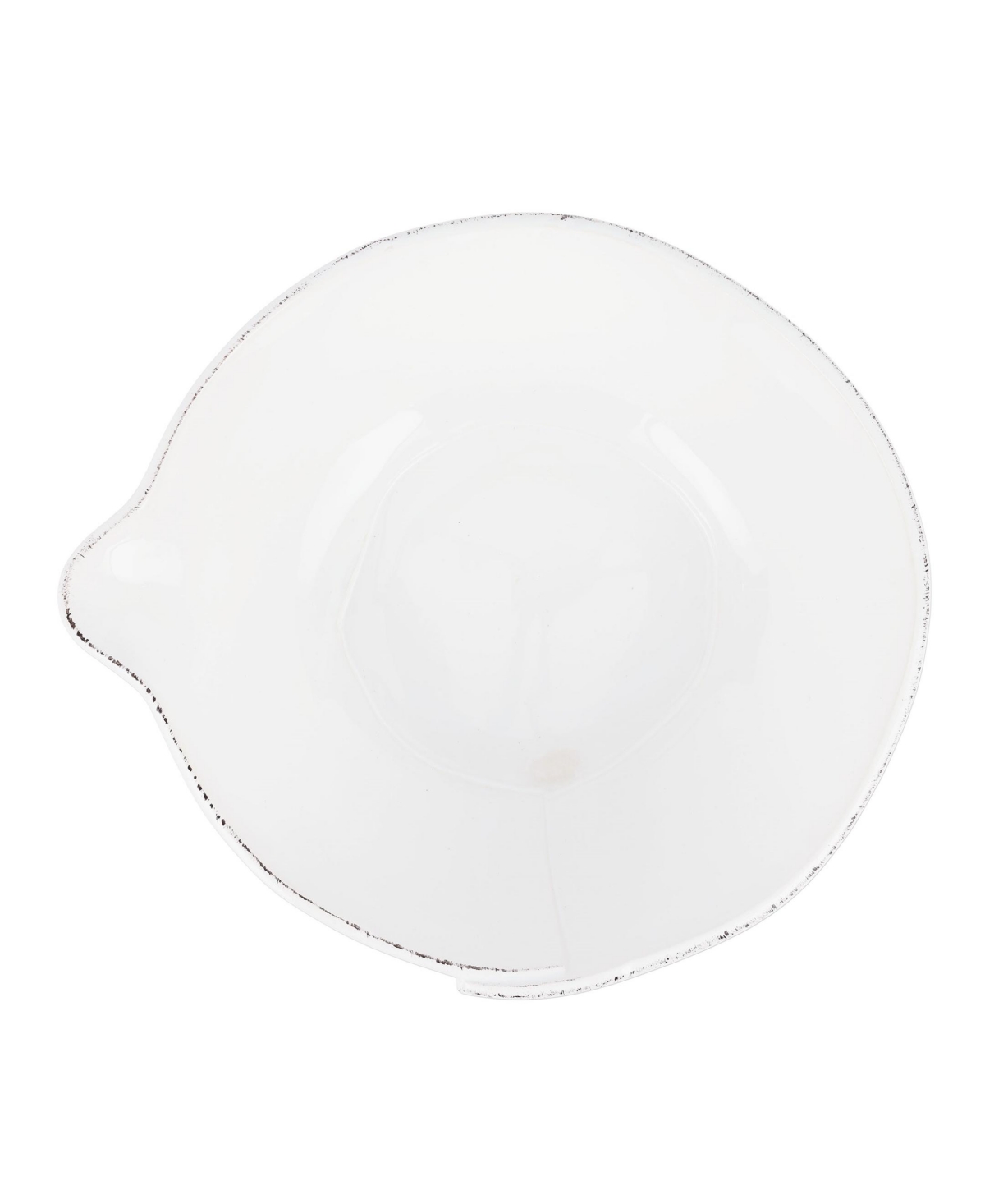 Vietri Lastra White Mixing Bowl, Large In White