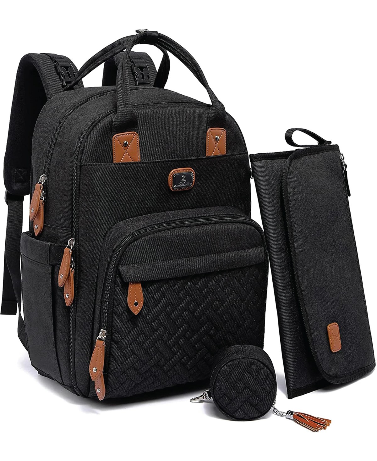 Детские Dikaslon Large Diaper Bag Backpack with Portable Changing Pad and Stroller Straps — фото 1