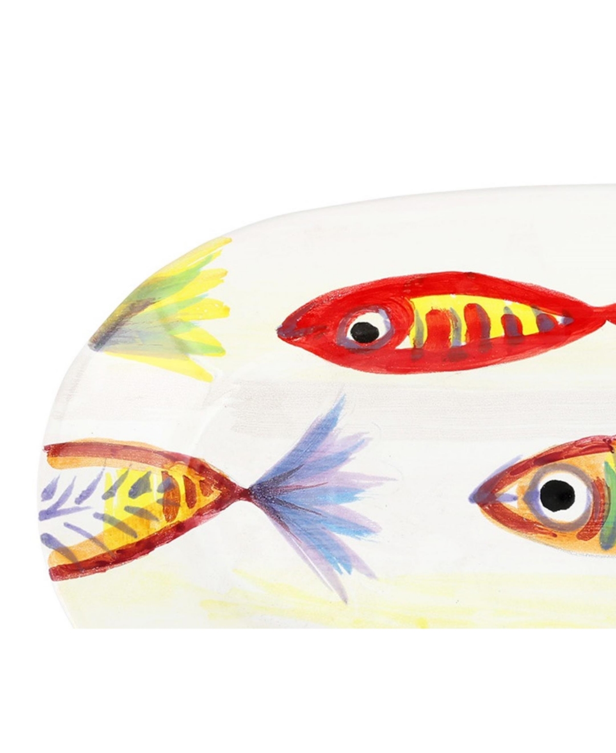 Vietri Pesci Colorati Small Oval Platter In Multi