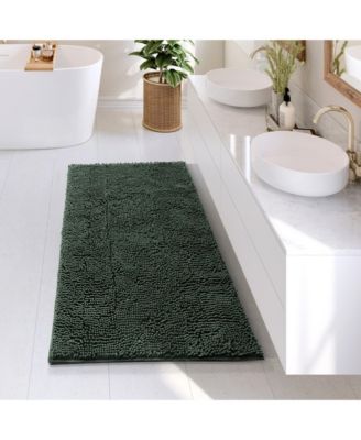 Ultra Soft Non-Slip Chenille Bath Rug - Quick Dry, Machine Washable - Large 26”x44”