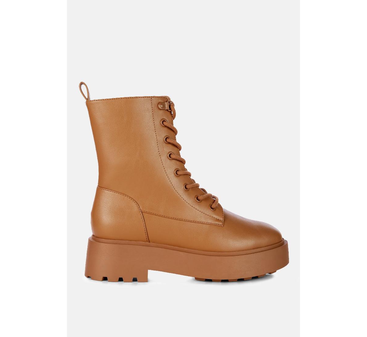 mosh faux leather ankle biker boots