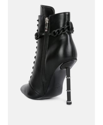 moulin ringed stiletto camouflage ankle boot