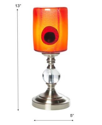 13" Tall Filare Hand Blown Art Glass Shade Accent Lamp