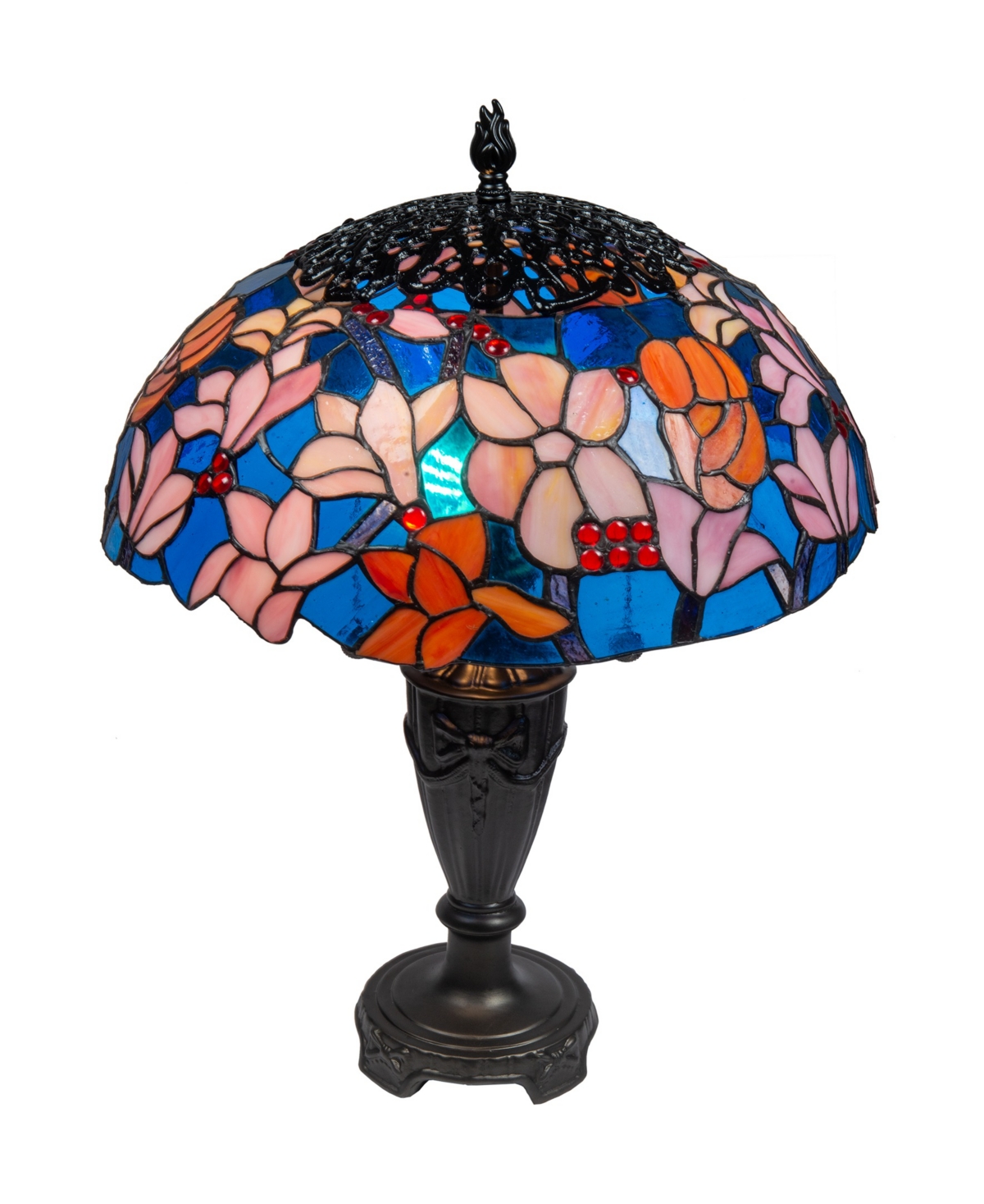 Dale Tiffany 24" Tall Florieta Tiffany Style Table Lamp In Multi-color