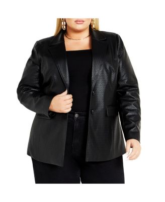 Plus Size Fallon Faux Leather Jacket