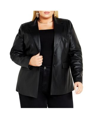 売れ筋商品|||ジェイエムコレクション ニット&セーター アウター レディース Plus Size llic Wrap Seater, Created for Macy's Deep Black Final Sale Plus Size Faux Leather Varsity Jacket in Black