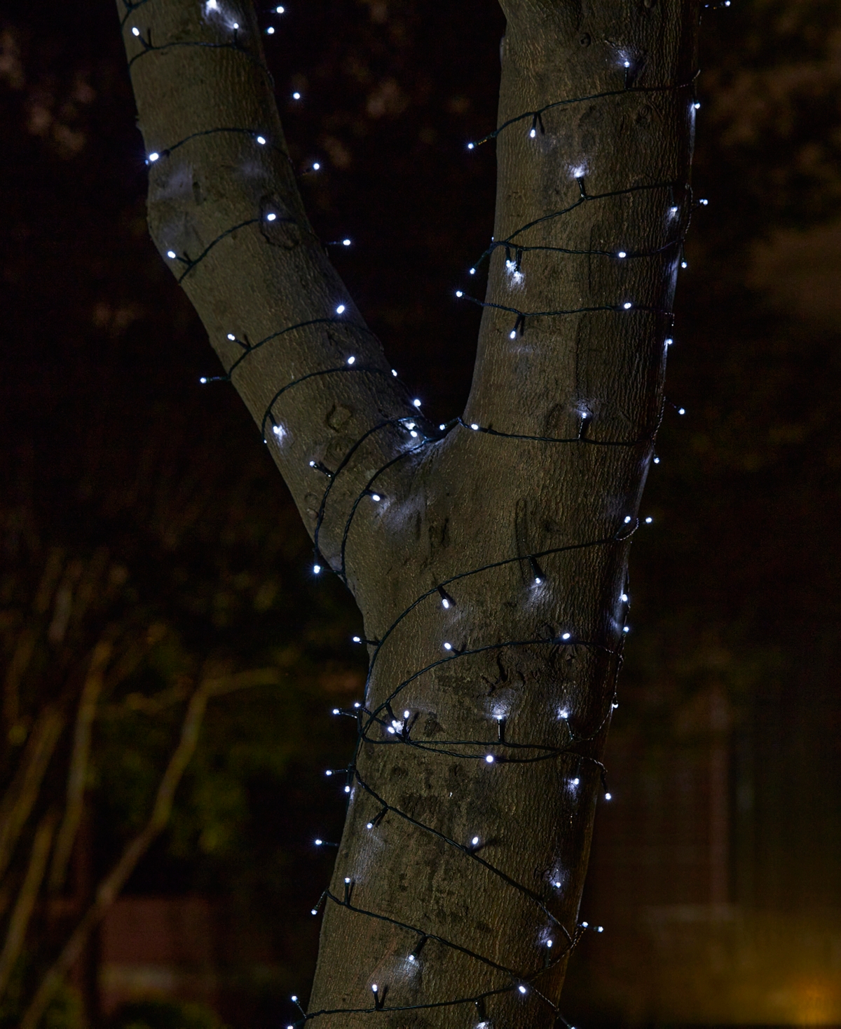 Glitzhome 22' Set Of 2 Solar String Light With 50 Led Lights In Black