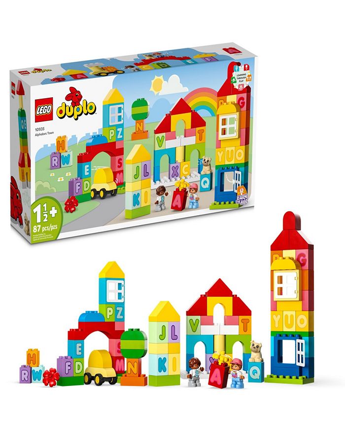 LEGO® DUPLO 10935 Classic Alphabet Town Toy Building Set - Macy's