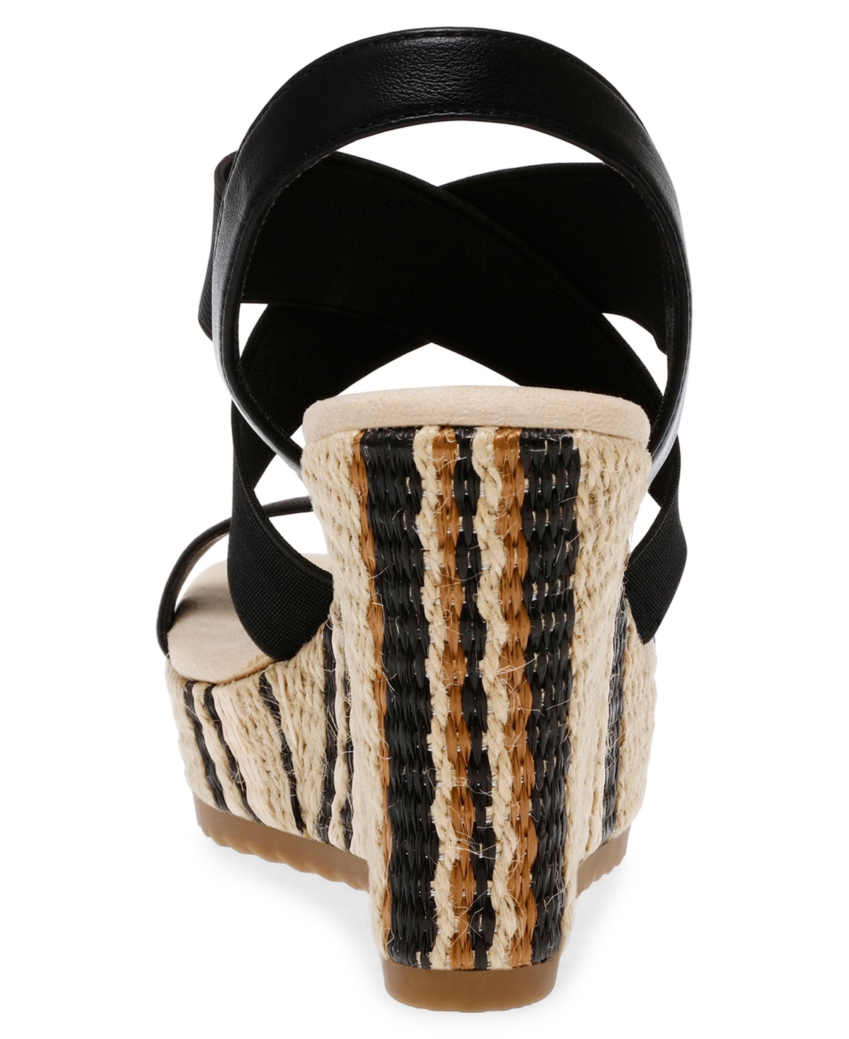 Anne Klein Women's Wendi Elastic Strap Wedge Sandals