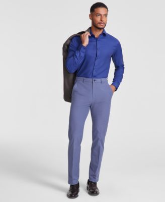 Michael Kors - Men's Classic-Fit Stretch Solid Dress Pants