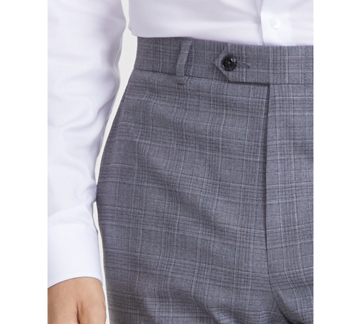 Michael Kors Men's Classic Fit Fall Pattern Pants In Gray