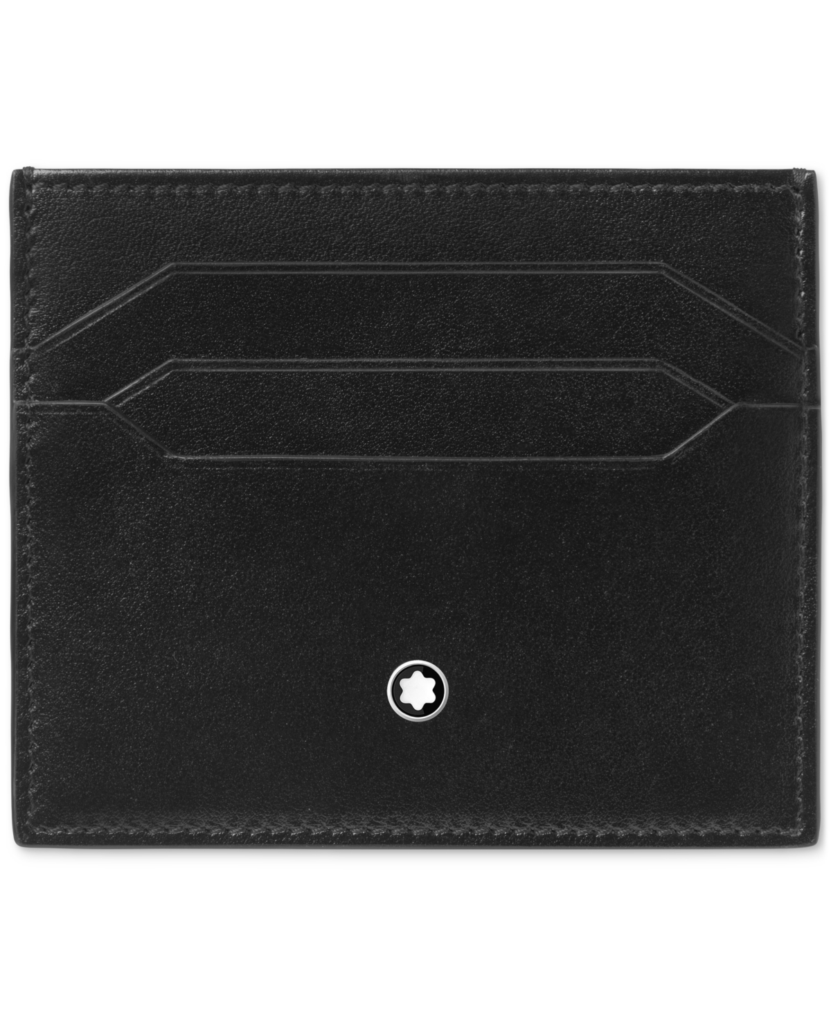 Montblanc Meisterstuck 6cc Leather Card Holder In Black