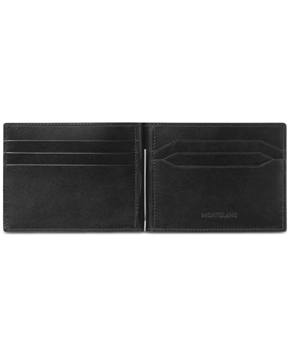 Shop Montblanc Meisterstuck Leather Wallet In Black