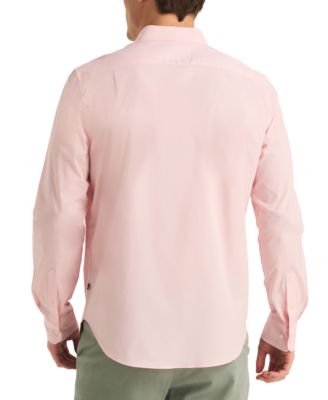 Men's Classic-Fit Stretch Solid Oxford Button-Down Shirt