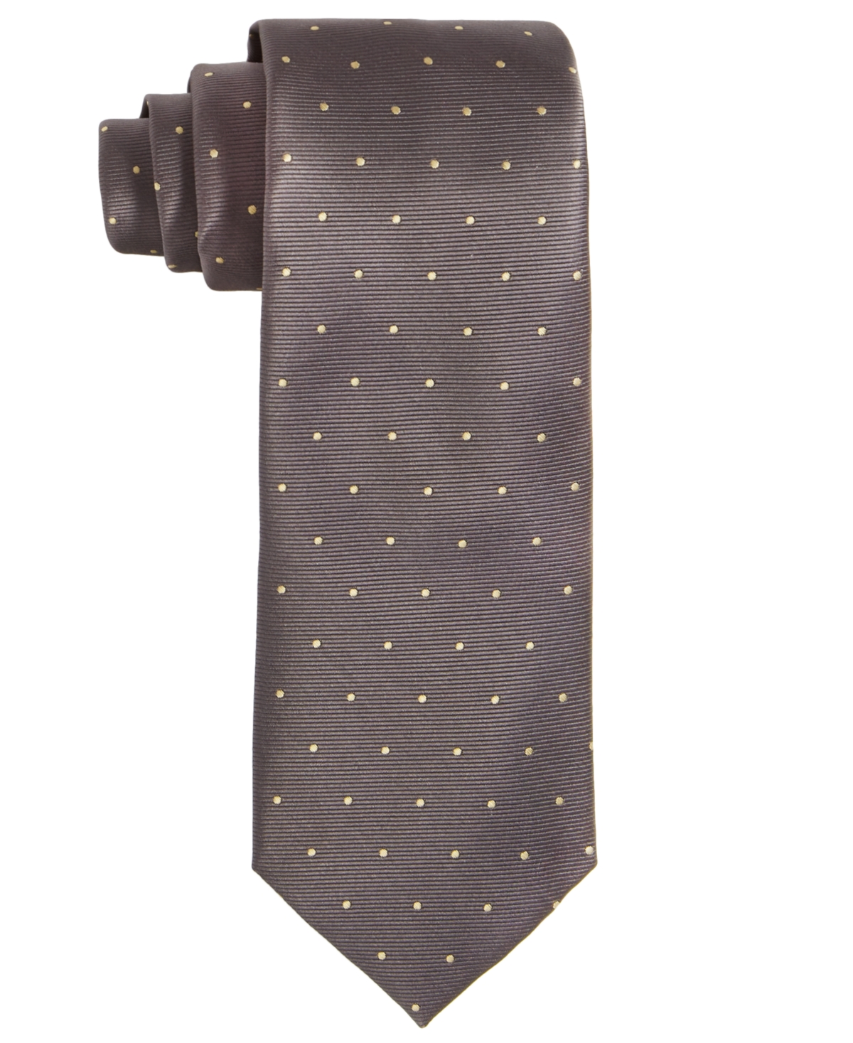 Men's Brown Dot Tie - Brown