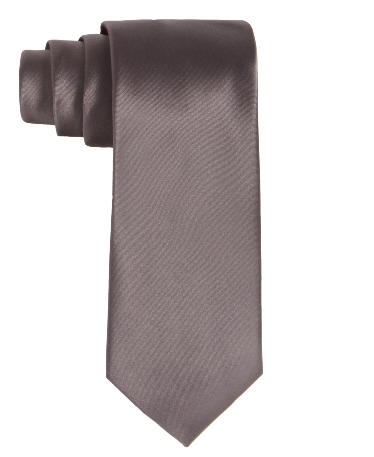 Men's Brown Solid Tie - Gold