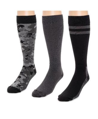 Men's 3 Pack Nylon Compression Knee-High Socks
