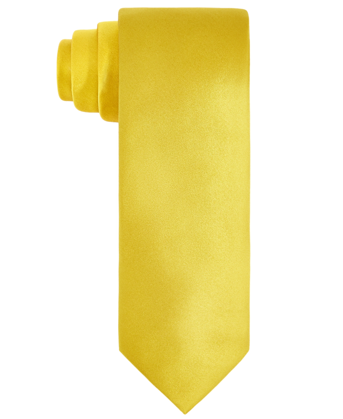 Tayion Collection Men's Black & Gold Solid Tie In Yellow