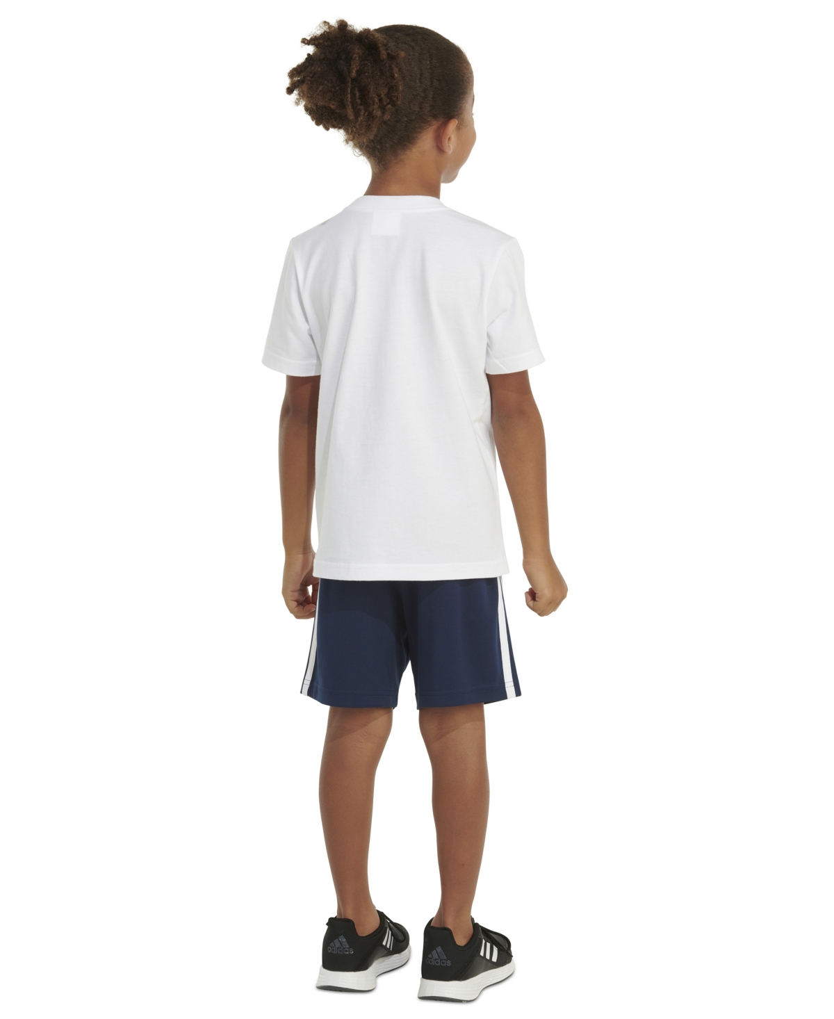adidas Toddler & Little Boys 2-Pc. Logo Graphic T-Shirt & 3-Stripes Mesh Shorts Set