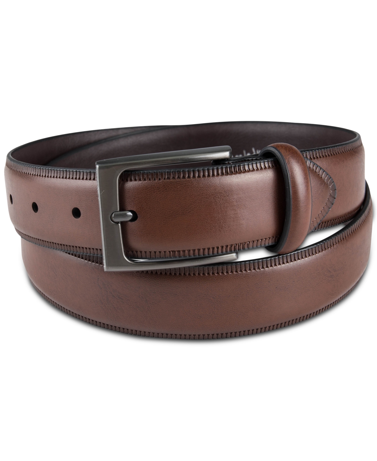 Alfani Men's Embossed Edge Belt, Created for Macy's