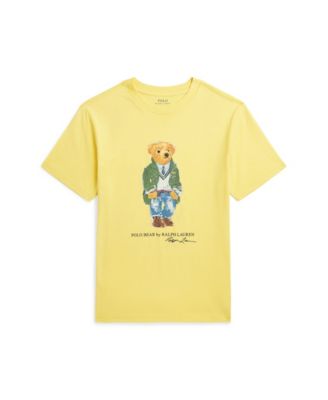 Ralph Lauren Kids all-over teddy-bear print shirt - Blue