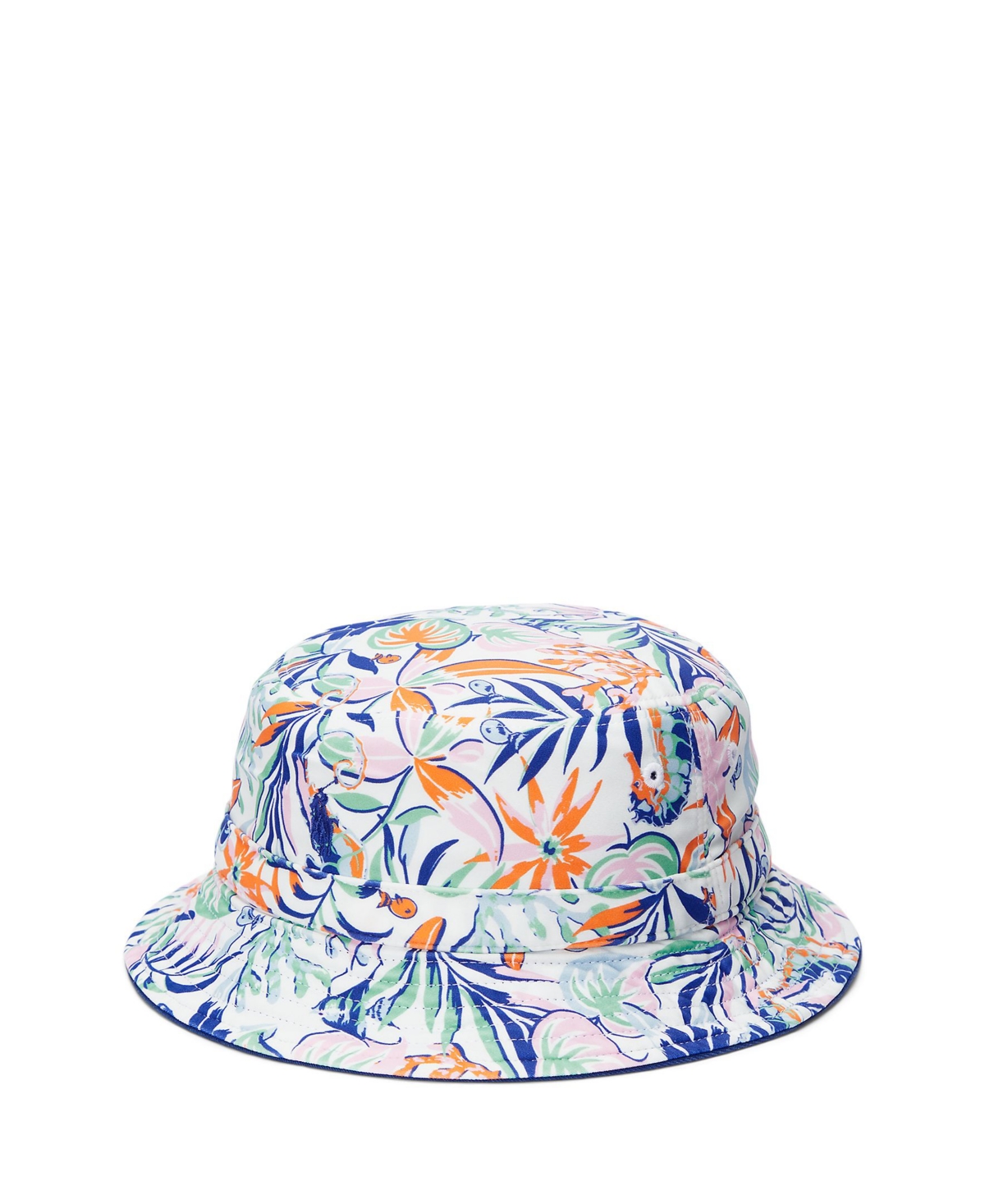 Shop Polo Ralph Lauren Toddler And Little Boys Reversible Tropical-print Bucket Hat In Sea Creature Tropical