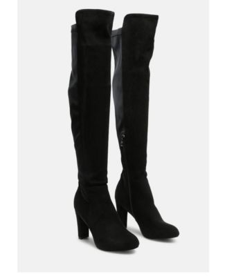 fauna knee high block heeled boots