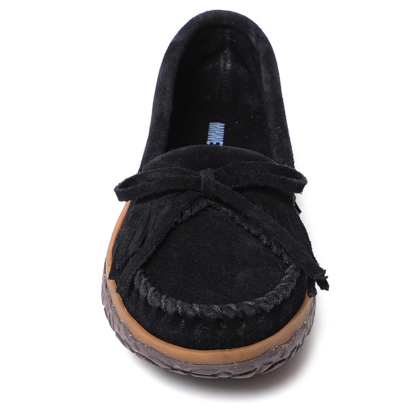 Женские мокасины Minnetonka Kilty с протектором, цвет: Чёрный — фото 3