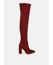 Macys burgundy on sale boots