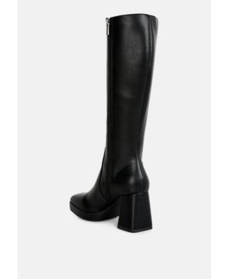 bouts high calf block heel boots