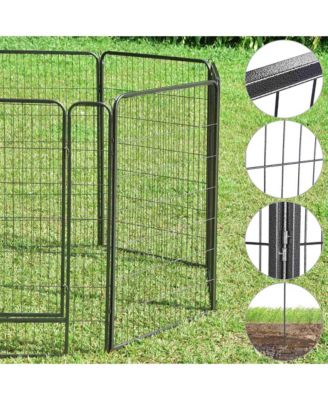 Heavy Duty Pet Playpen 6 Panel 28"x47" Dog Playpen Pet Pen Exercise Kennel RV Camping Barrier Fence Cage for Small Medium Large Dogs