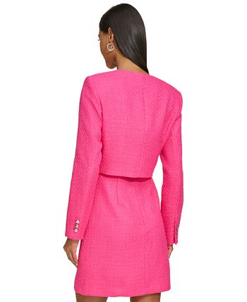 Karl lagerfeld cheap pink tweed dress