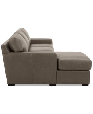 Radley 3-Pc. Leather Modular Chaise Sectional