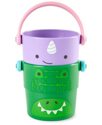 Zoo Stack and Pour Buckets Toy