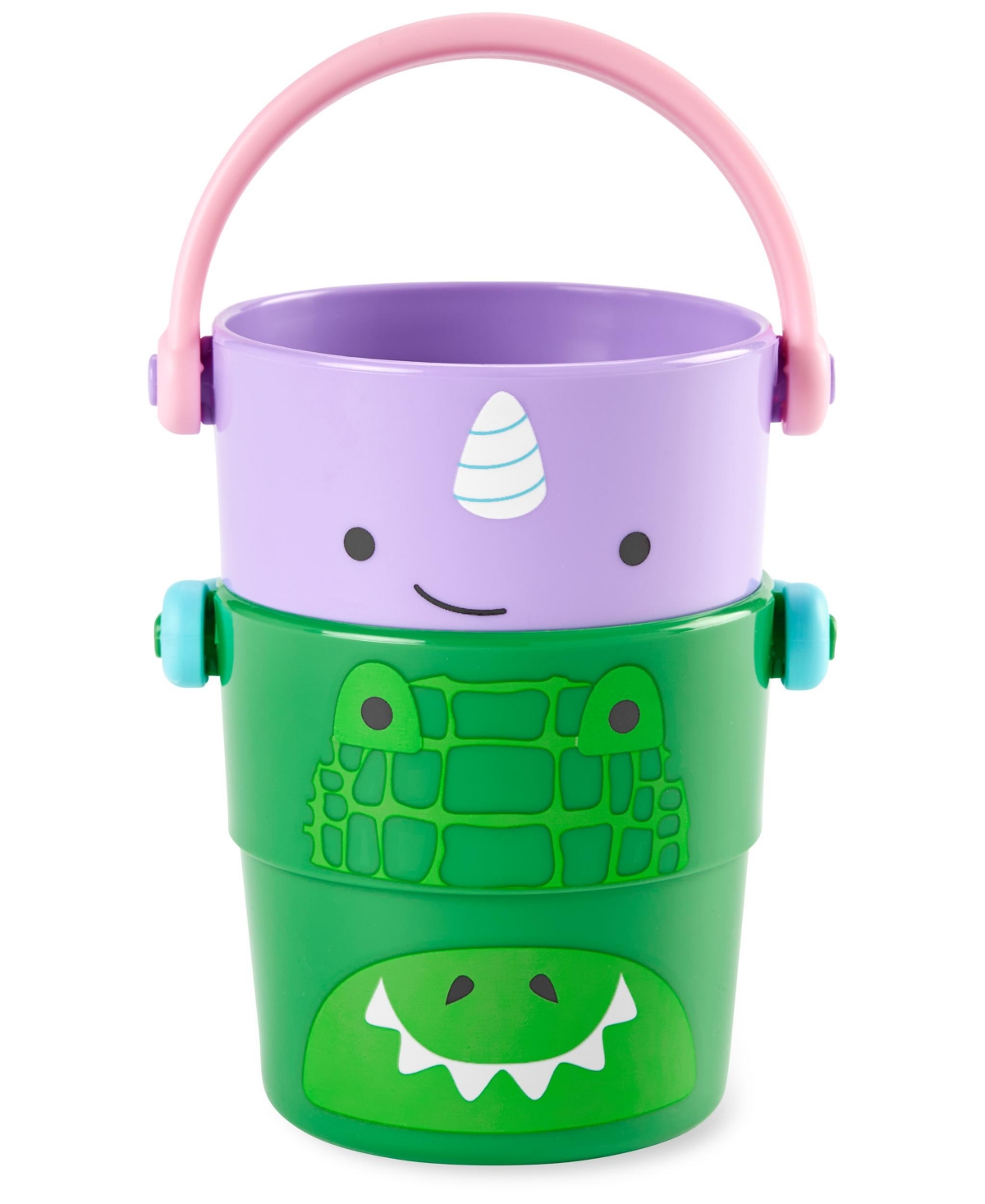 Skip Hop Zoo Stack And Pour Buckets Toy In Multi