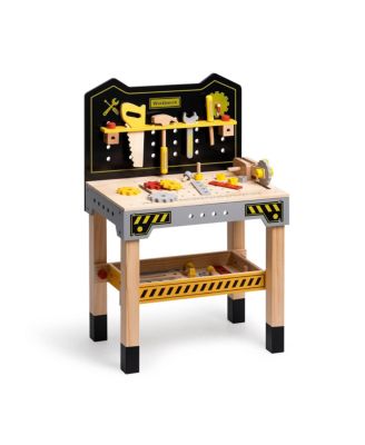 Wooden Kids Pretend Play Tool - Tool Workbench Toy for Toddlers - Toy ...