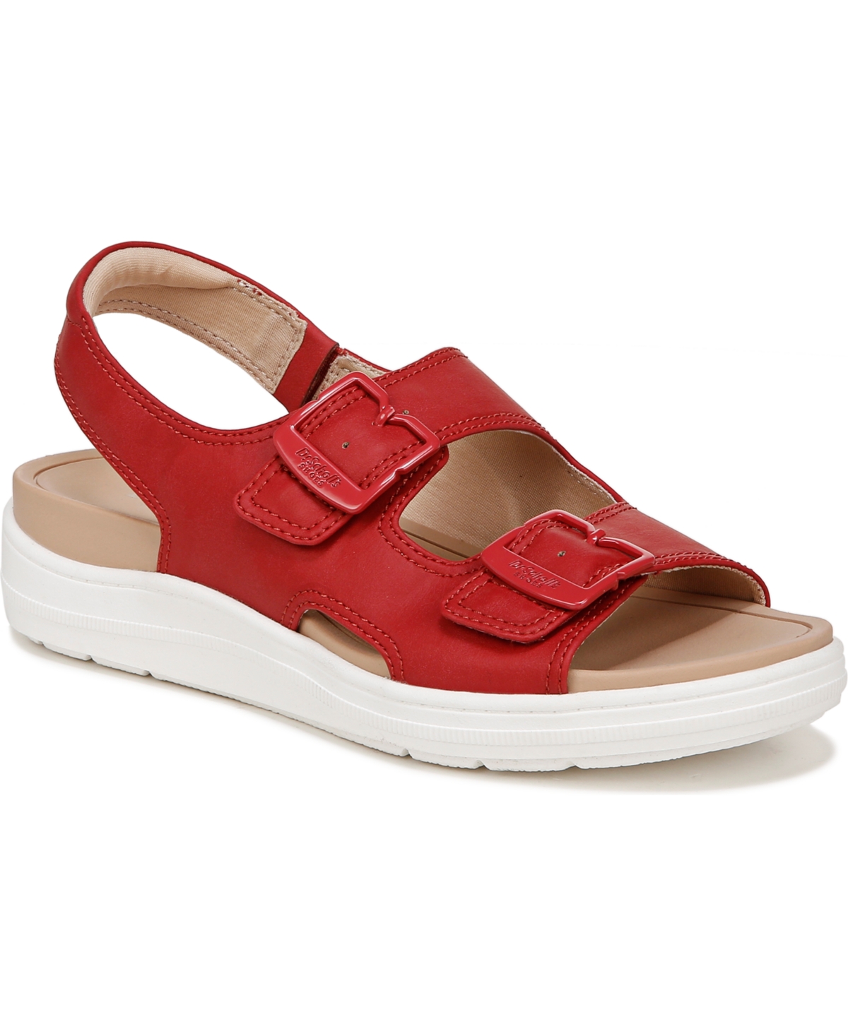 Women's Time Off Era Strappy Sandals - Heritage Red Faux Leather
