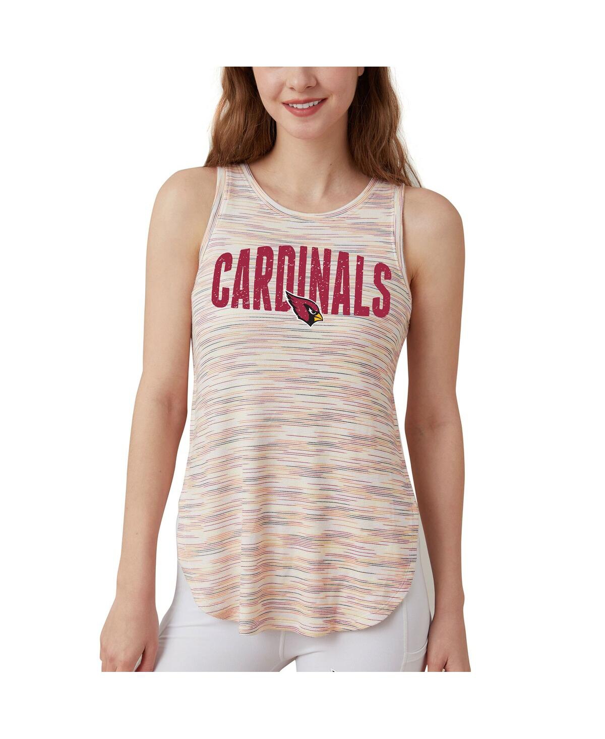 Women's Concepts Sport Arizona Cardinals Sunray Multicolor Distressed Tri-Blend Tank Top - Multi