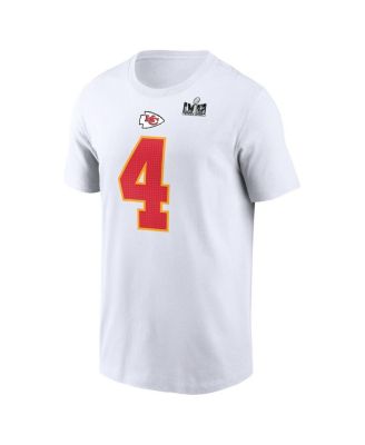 Men's Rashee Rice White Kansas City Chiefs Super Bowl LVIII Patch Player Name and Number T-shirt