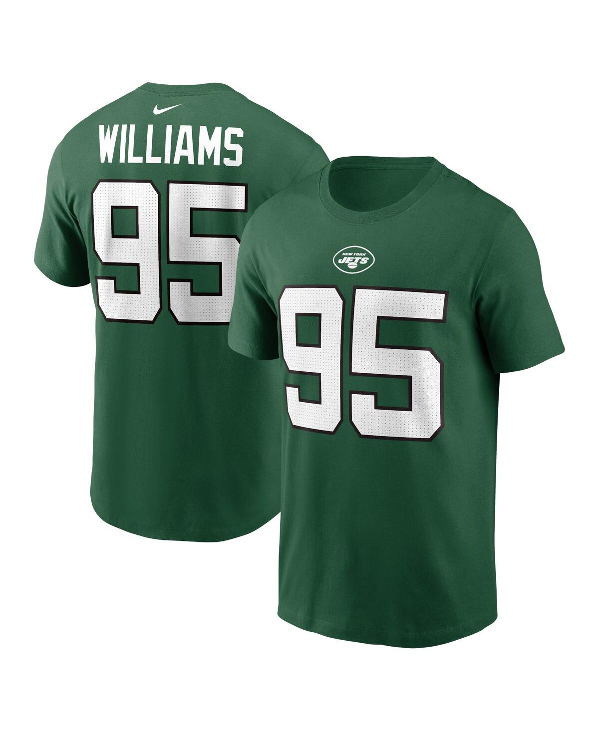 Shop Nike Men's  Quinnen Williams Green New York Jets Player Name And Number T-shirt