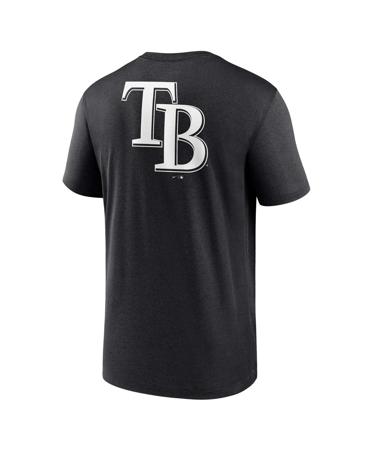 Men's NikeTampa Bay Rays Fashion Over Shoulder Logo Legend T-shirt - Black