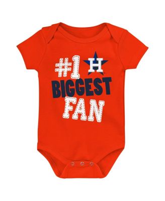 Baby Boys and Girls Fanatics Houston Astros Fan Pennant 3-Pack Bodysuit Set